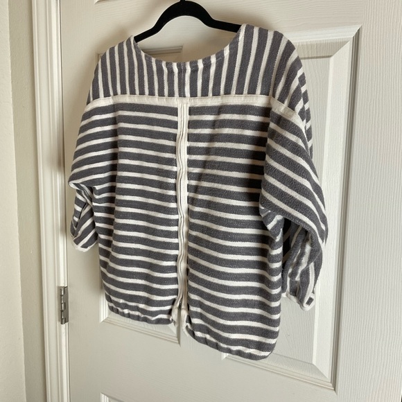 Madewell Striped 100% Cotton Blouse size medium - Picture 10 of 11